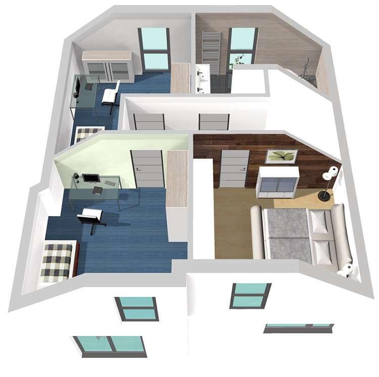 CL 132 - 125 - 38 -Dachgeschoss 3D
