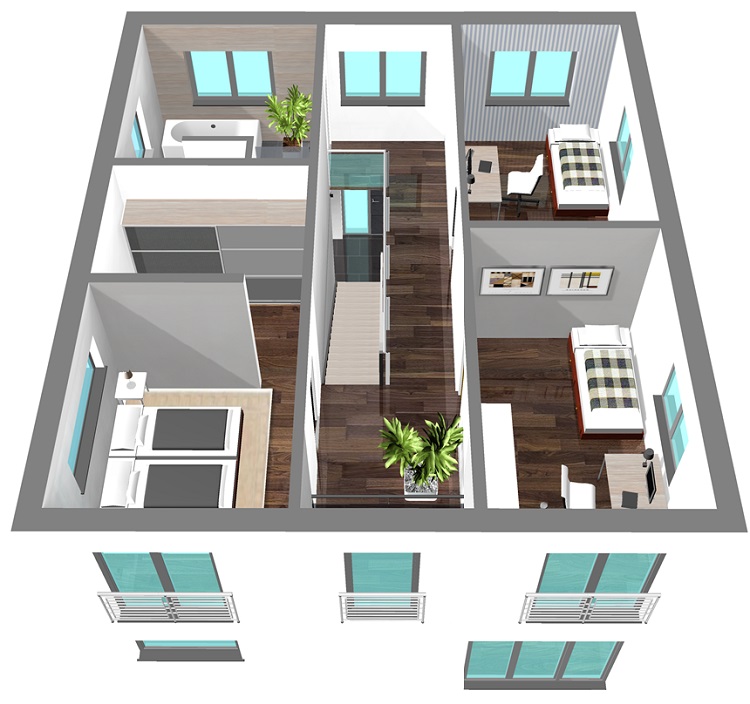 Classic Line Obergeschoss 3D