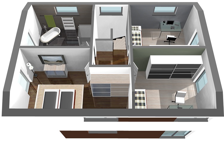 EFH 136 - 22 - V Obergeschoss 3D