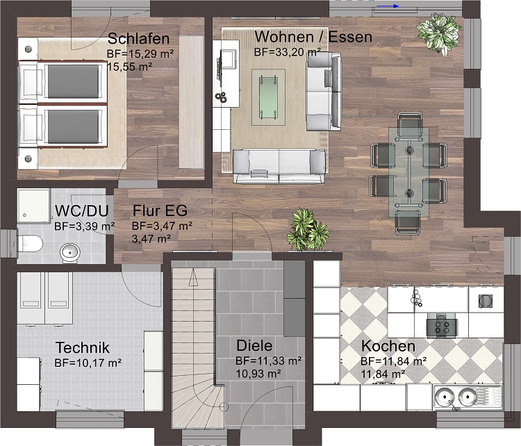EFH 177 - 38 - 100 Erdgeschoss