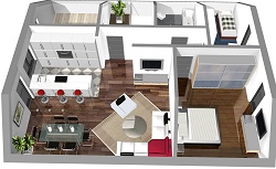 G - 200 - 38 - 100 Dachgeschoss 3D-k