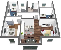 G - 220 Stadtvilla 3D EG_k