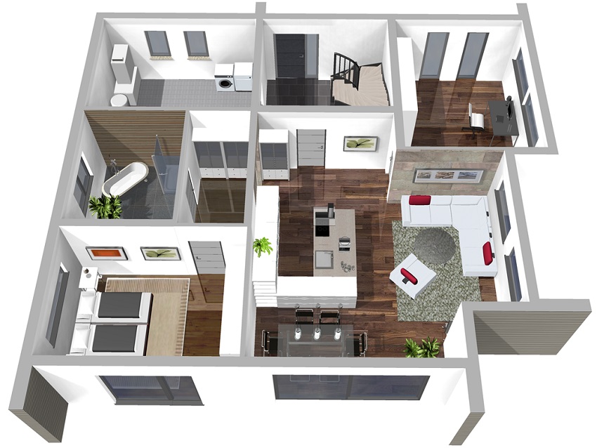 G 254 Cubus Erdgeschoss_3D