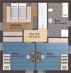 Neckargerach - E 126 Dachgeschoss_k
