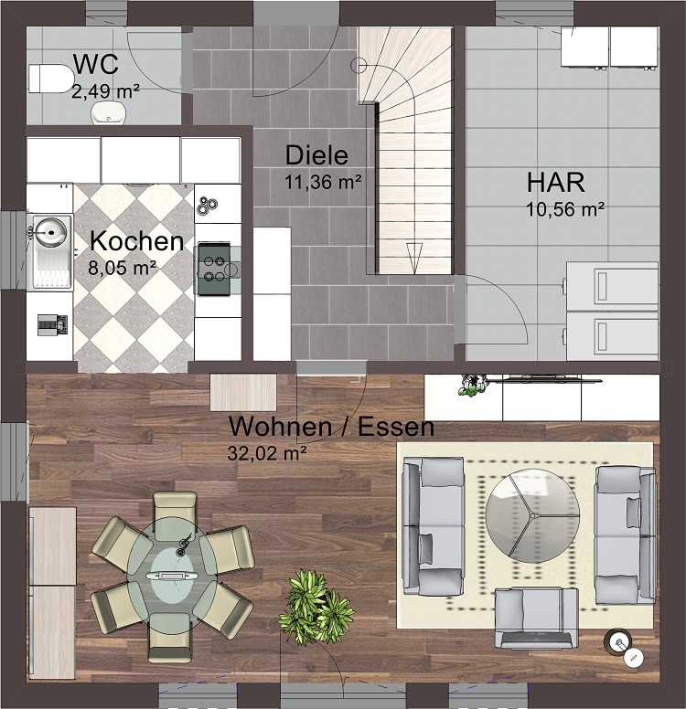 Neckargerach - E 126 Erdgeschoss